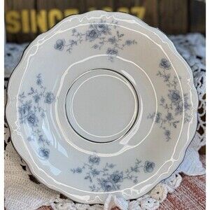 Johann Haviland Bavaria Germany China Blue Garland Cup Saucer